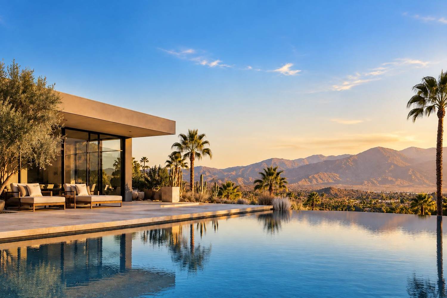 Luxury desert home overlooking the Coachella Valley